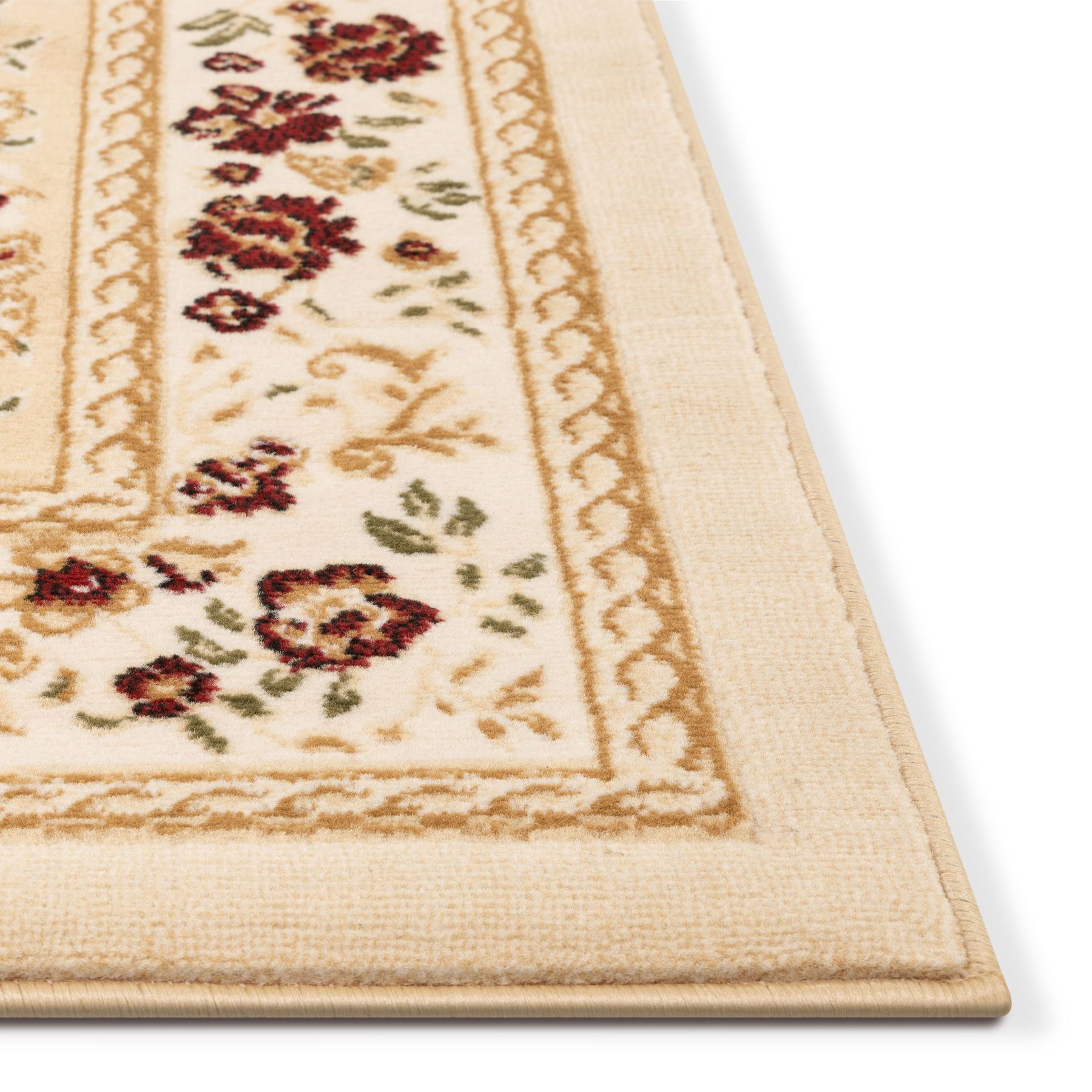Axel Beige Traditional Floral Rug
