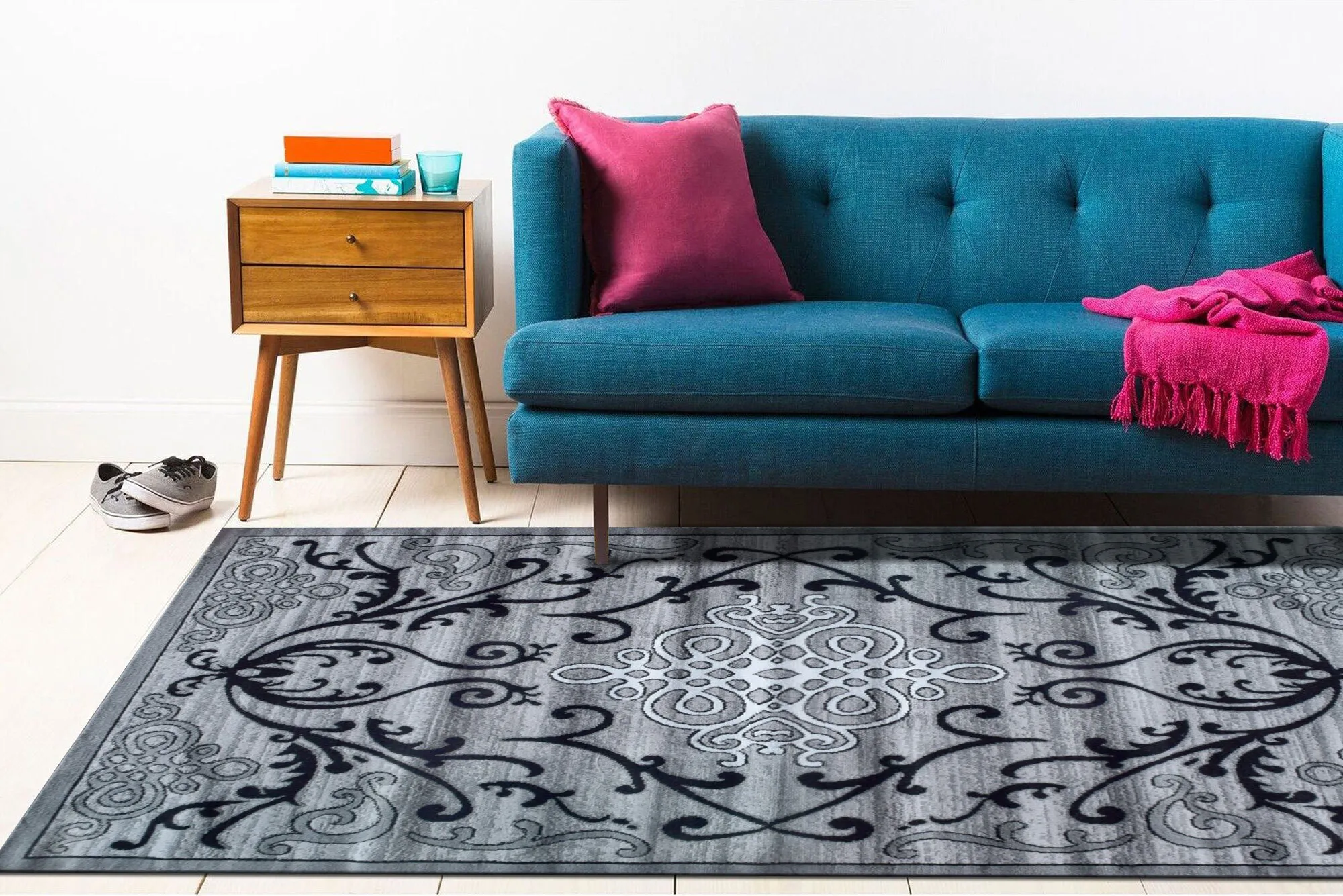 Americo Grey Medallion Rug