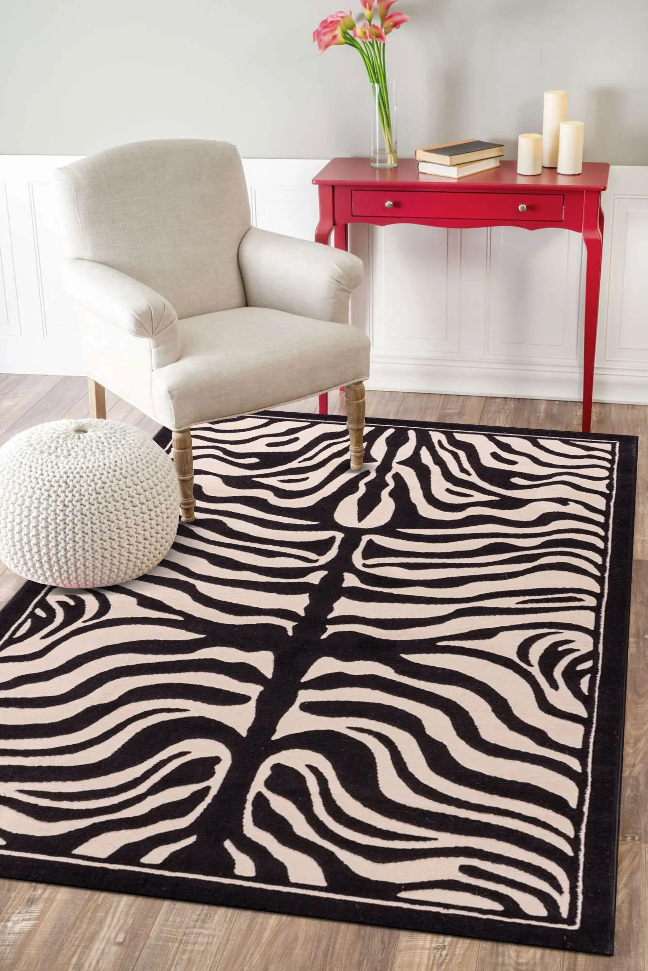 Large View Americo Zebra Animal Print Rug
