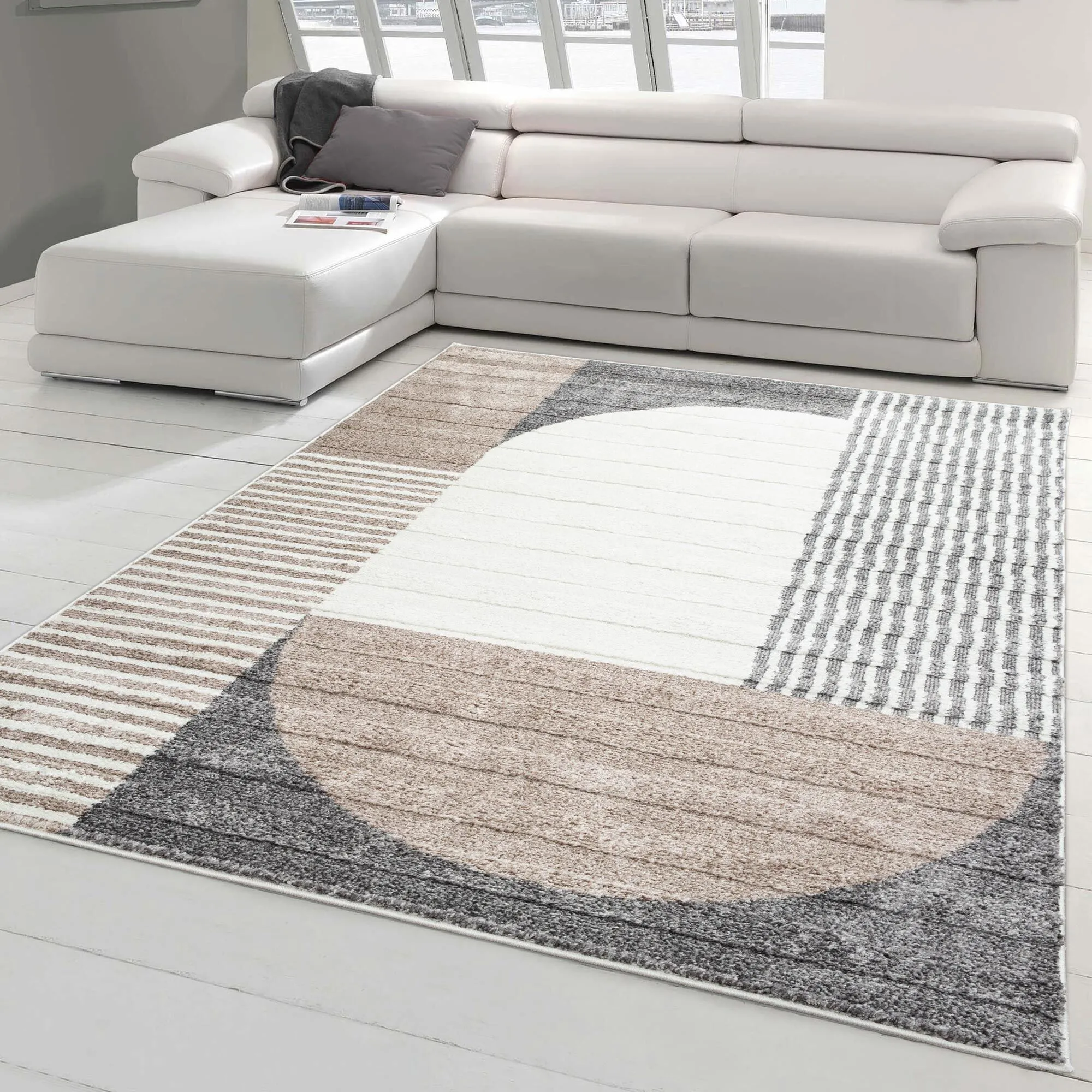 Large View Austin Geometric Striped Rug