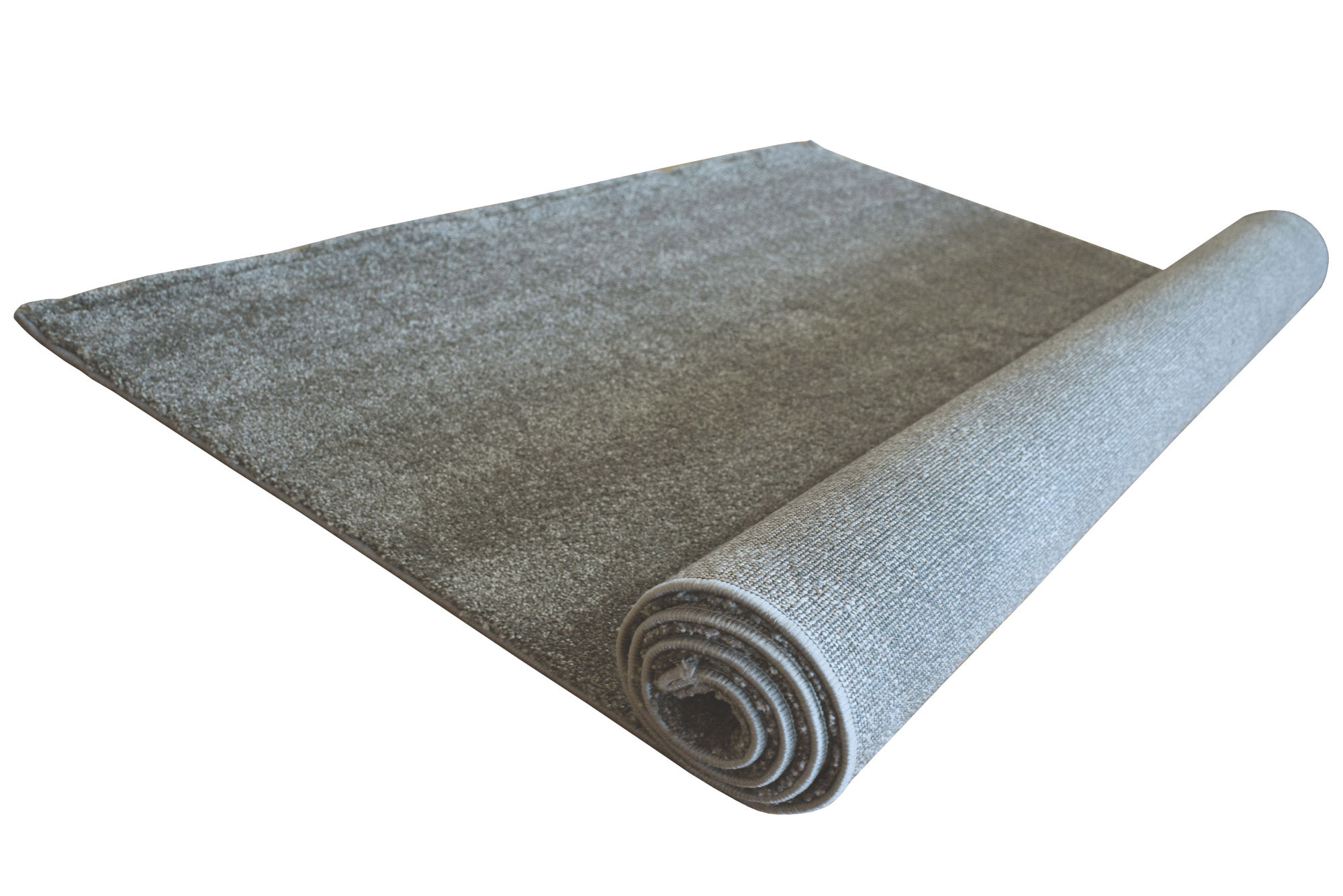 Large View Bergamo Plain Grey Modern Rug
