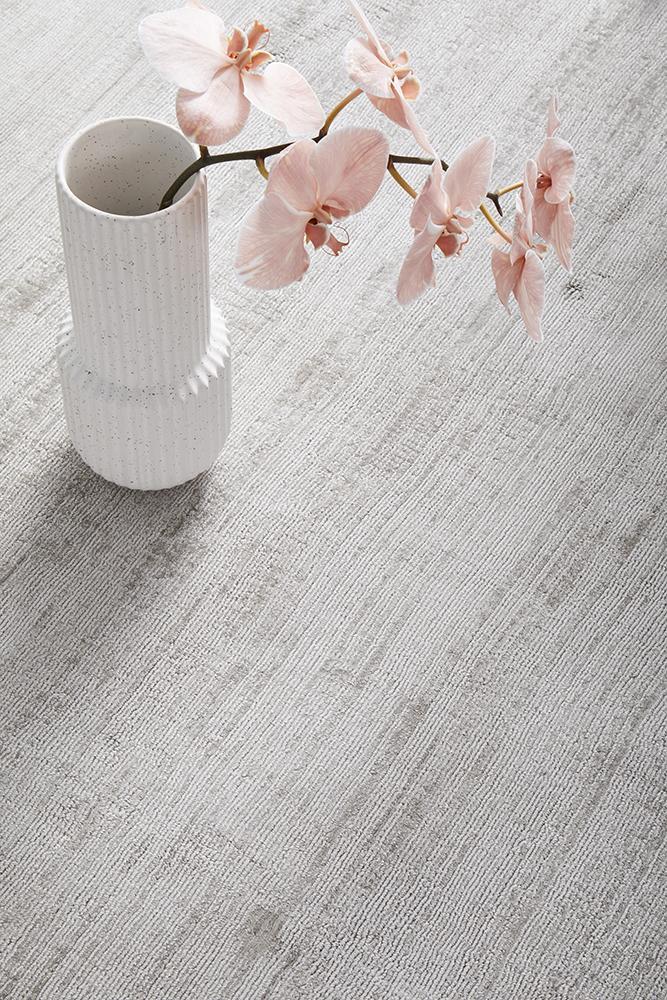 Large View Bree Hand Loomed Plain Grey Rug