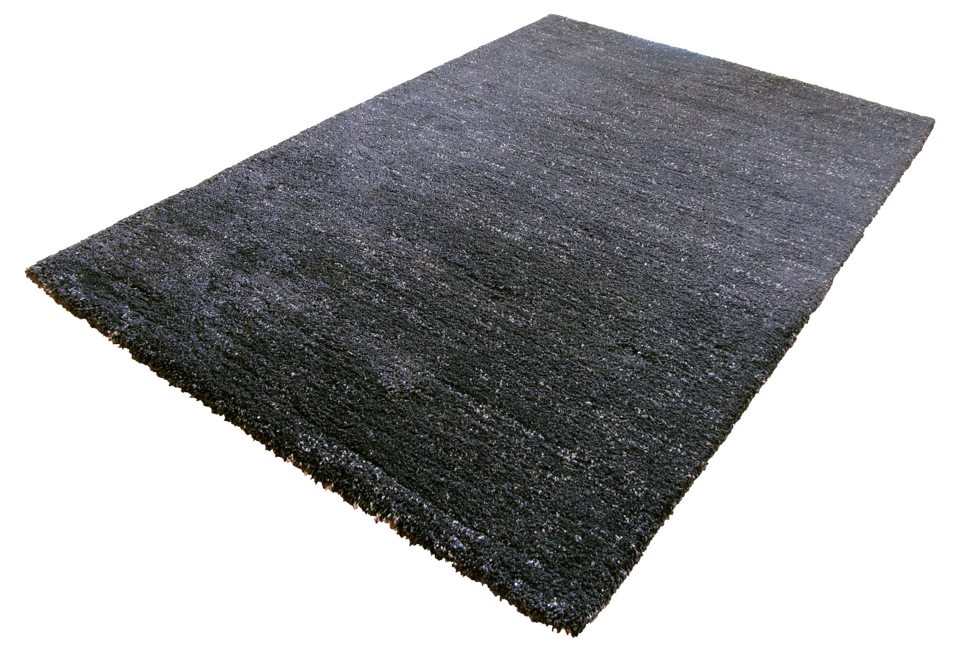 Large View Boston Plain Black Modern Rug