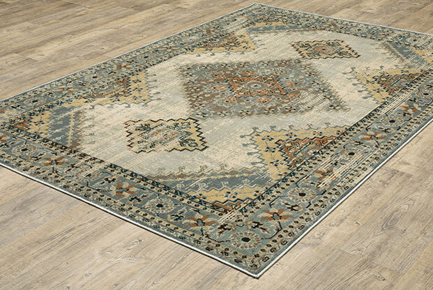 Large View Caleb Traditional Medallion Rug