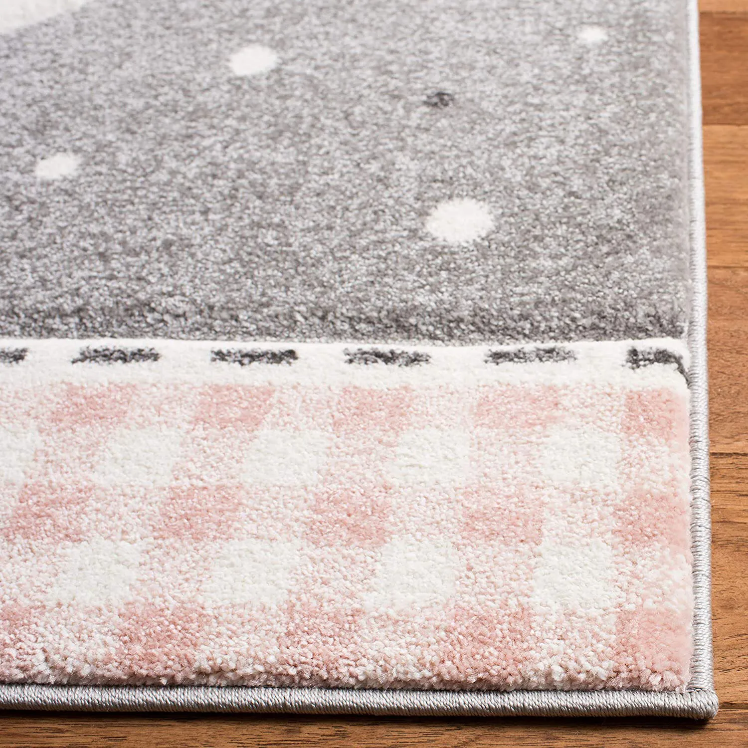 Large View Charlie Pink Flamingo Kids Rug