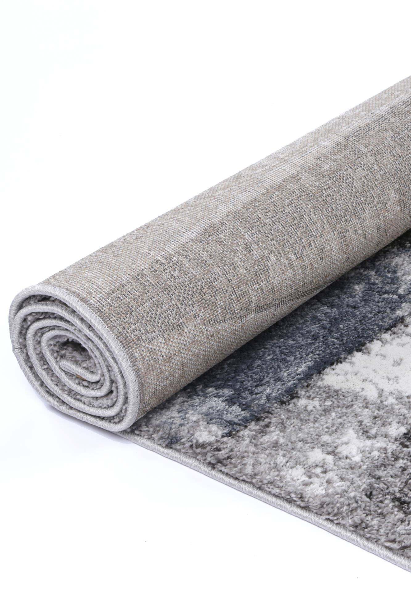 Cole Grey Triangle Abstract Rug