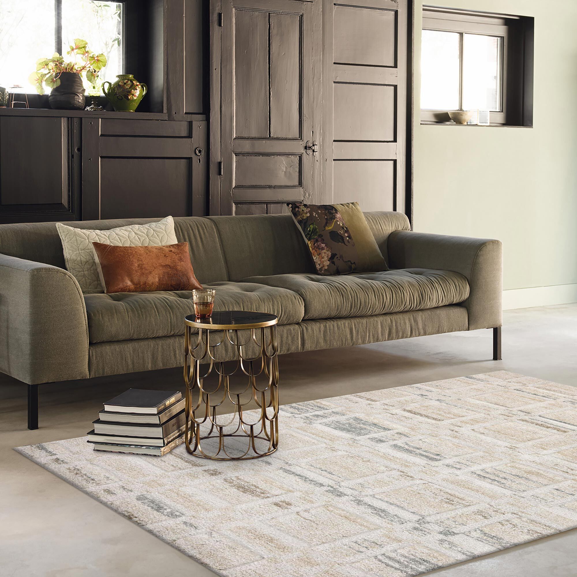 Large View Cremona Modern Carved Rug