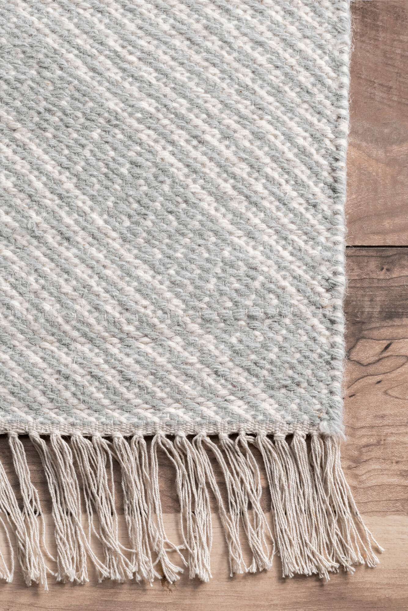 Large View Dhurrie Diamond Pattern Rug