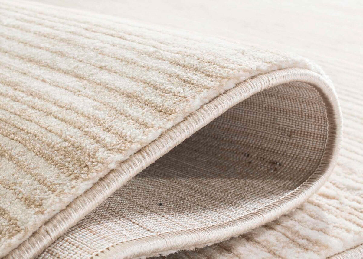 Large View Domani Modern Plain White Rug