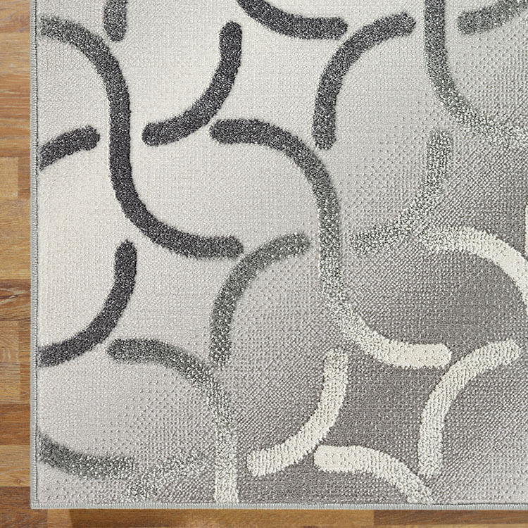 Dylan Grey Modern Abstract Rug