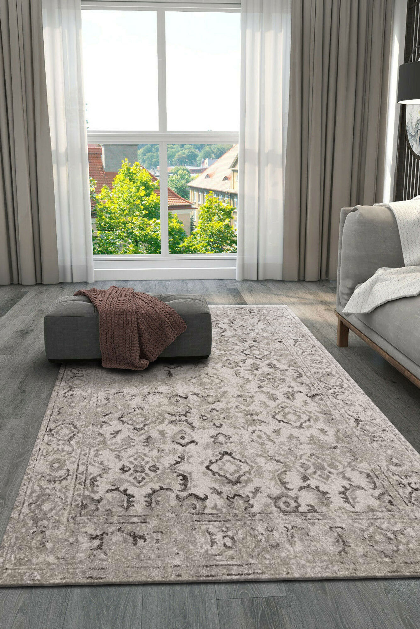 Erin Brown Classic Transitional Rug