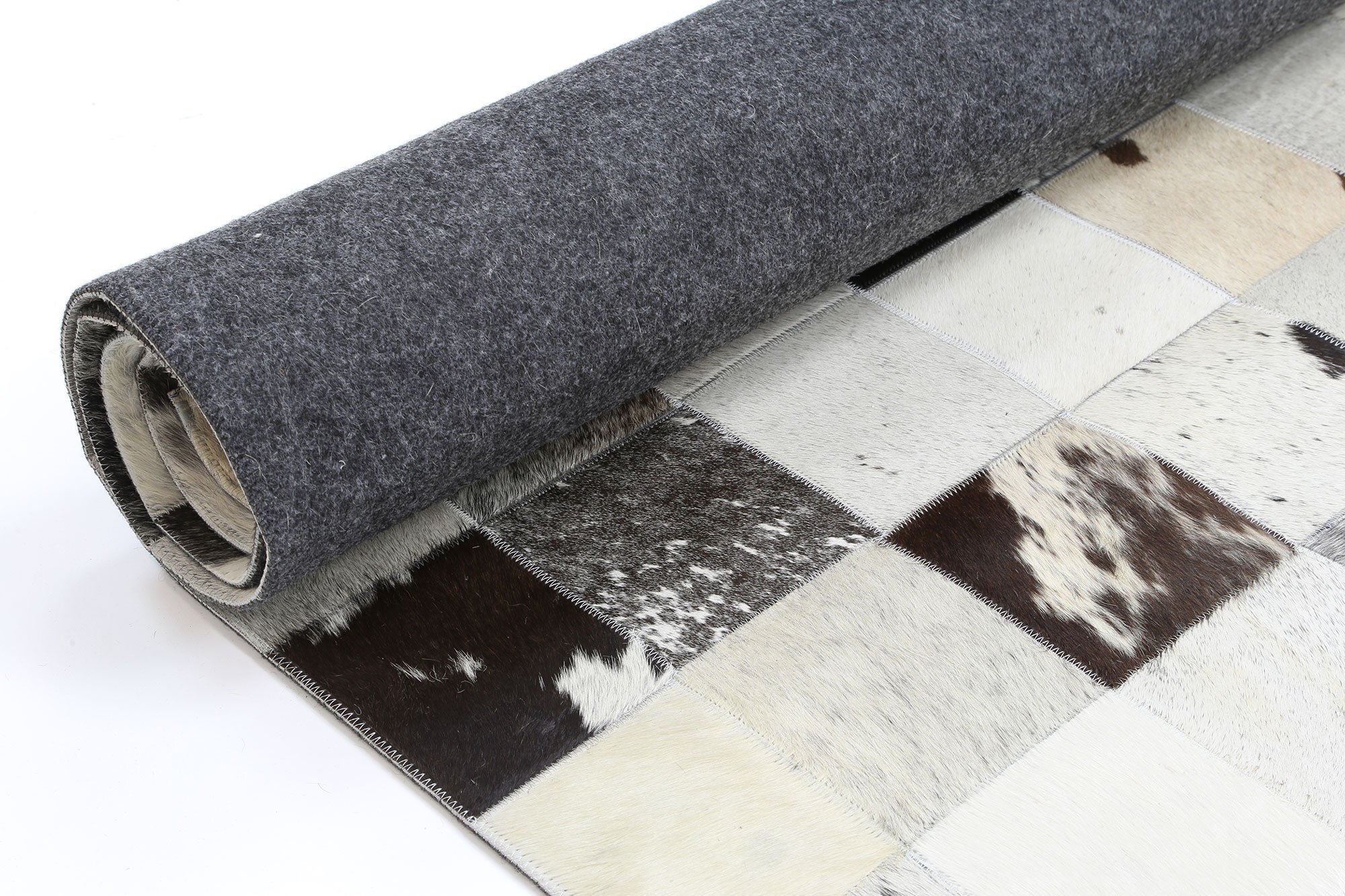 Elena Cow Hide Leather Rug