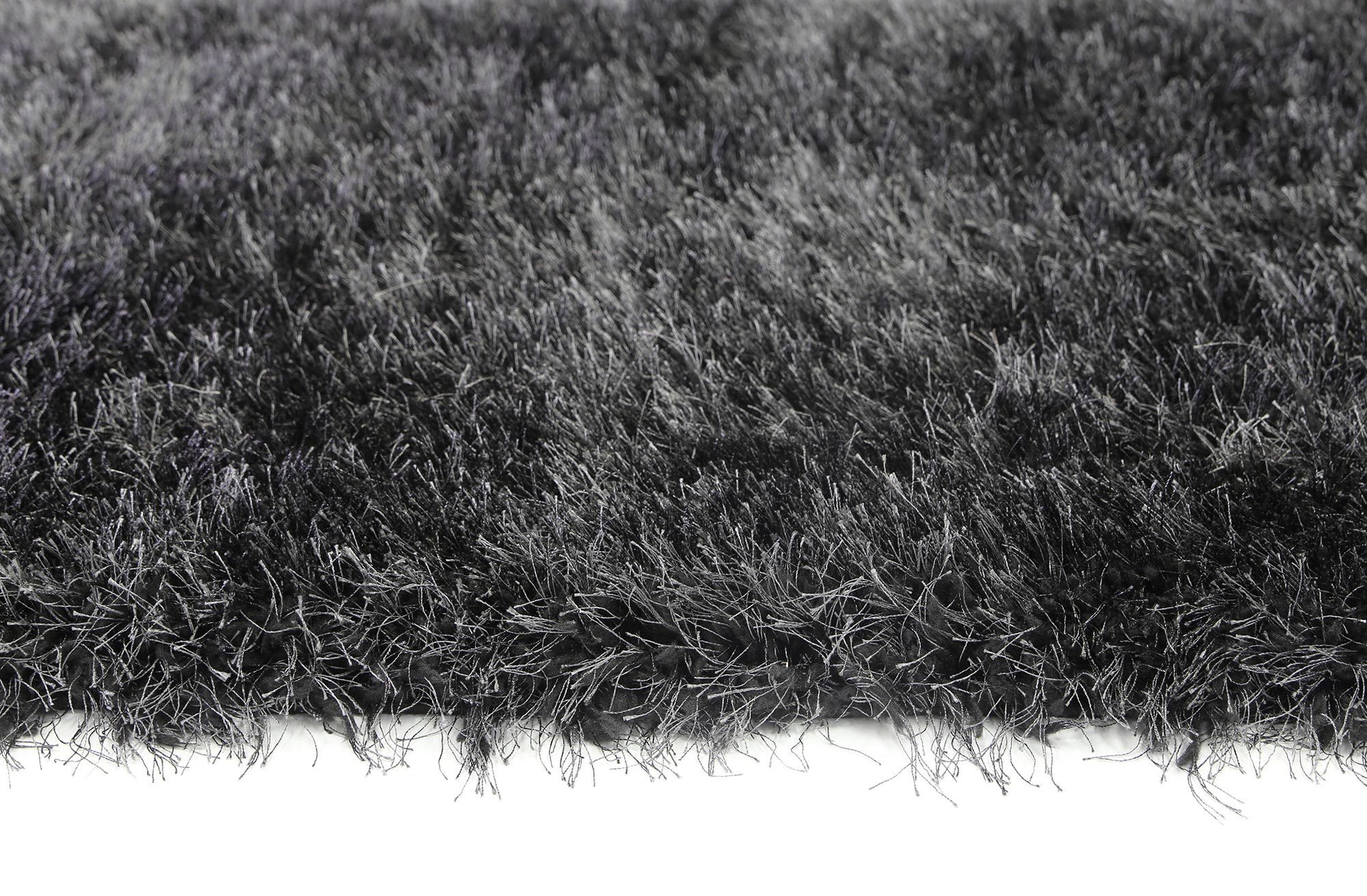 Elisa Silky Soft Black Shaggy Rug