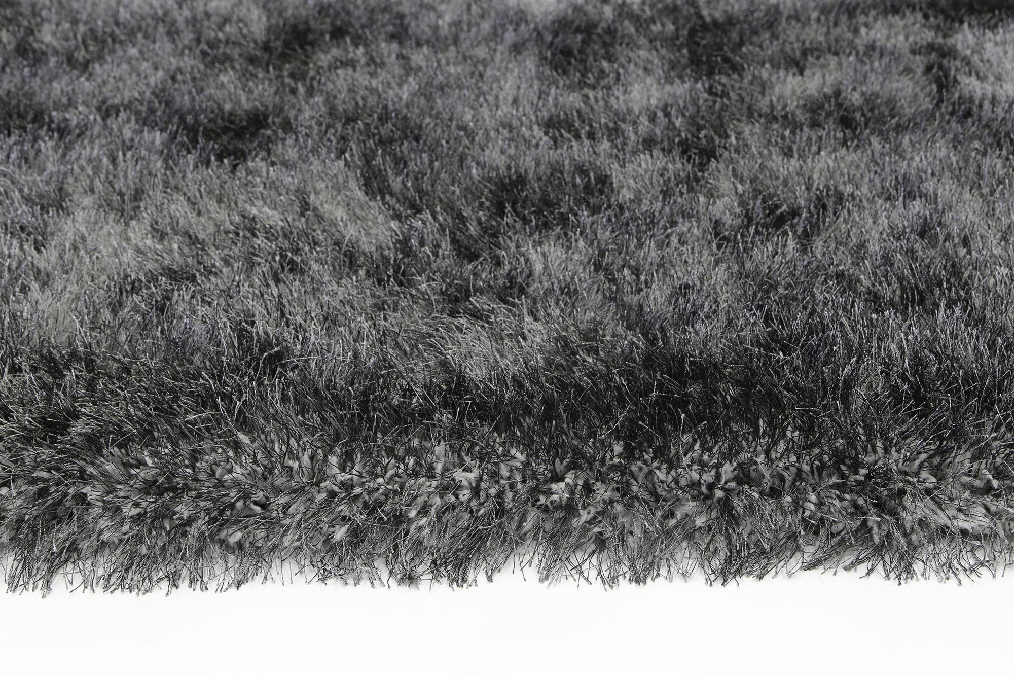 Elisa Silky Soft Grey Shaggy Rug