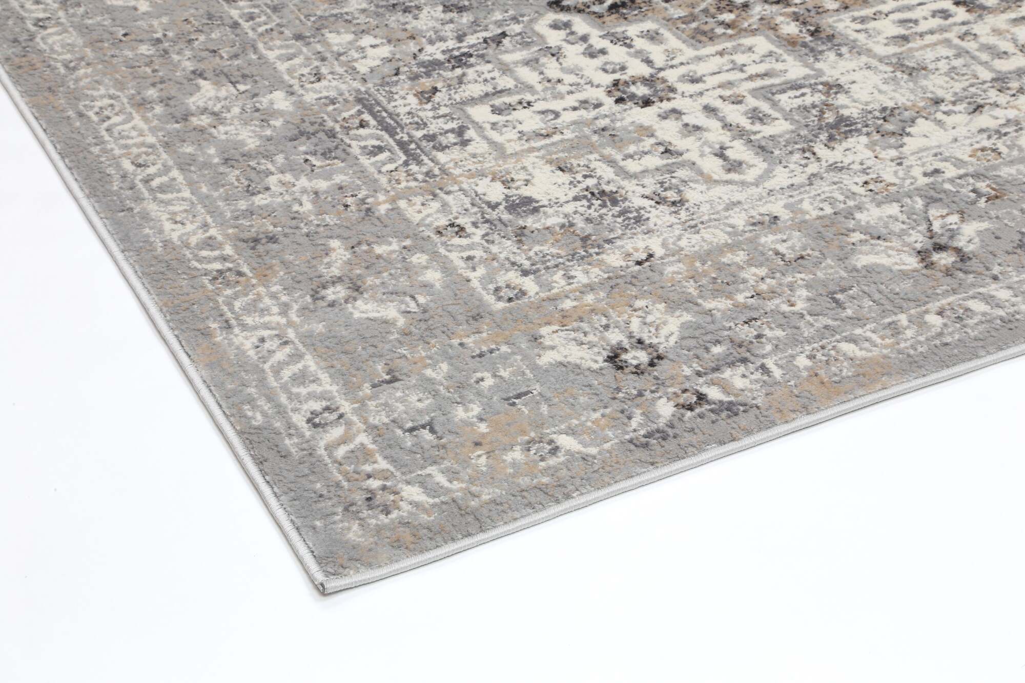 Large View Elvis Grey Transitional Classic Rug