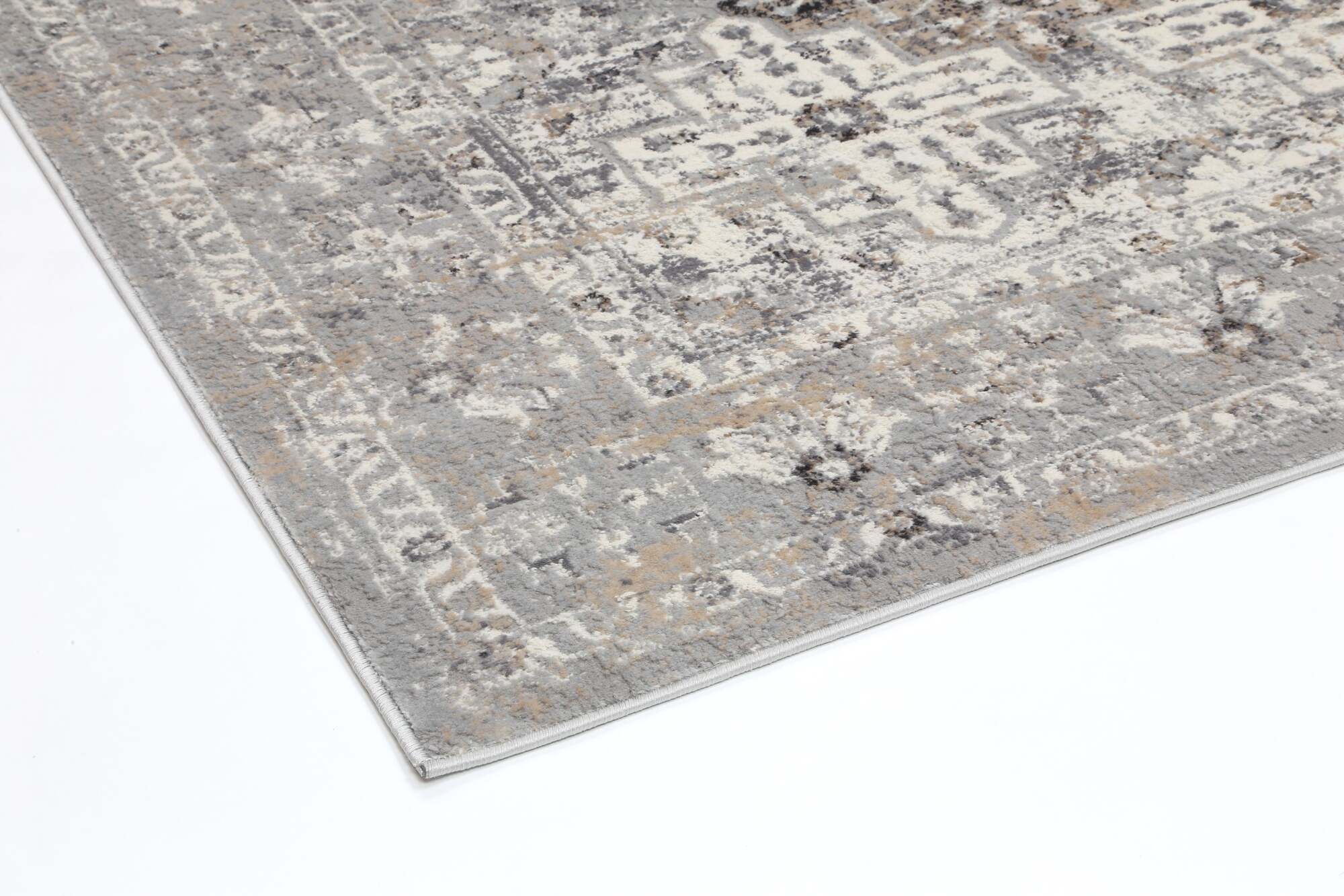 Elvis Grey Transitional Classic Rug