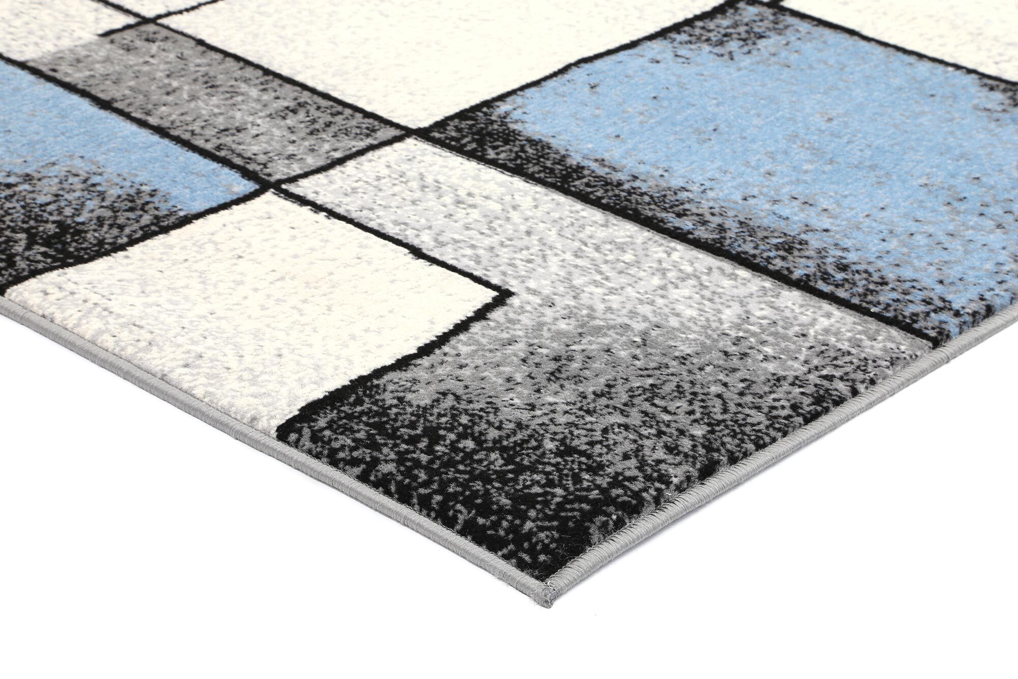 Emma Blue Modern Abstract Rug