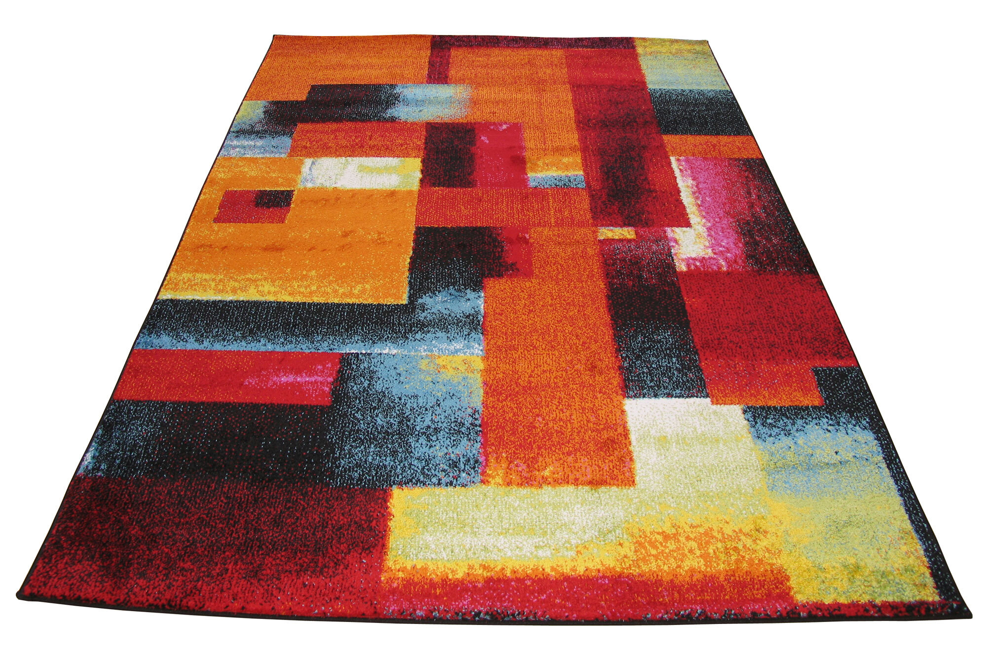 Large View Ellen Modern Brush Stroke Rug