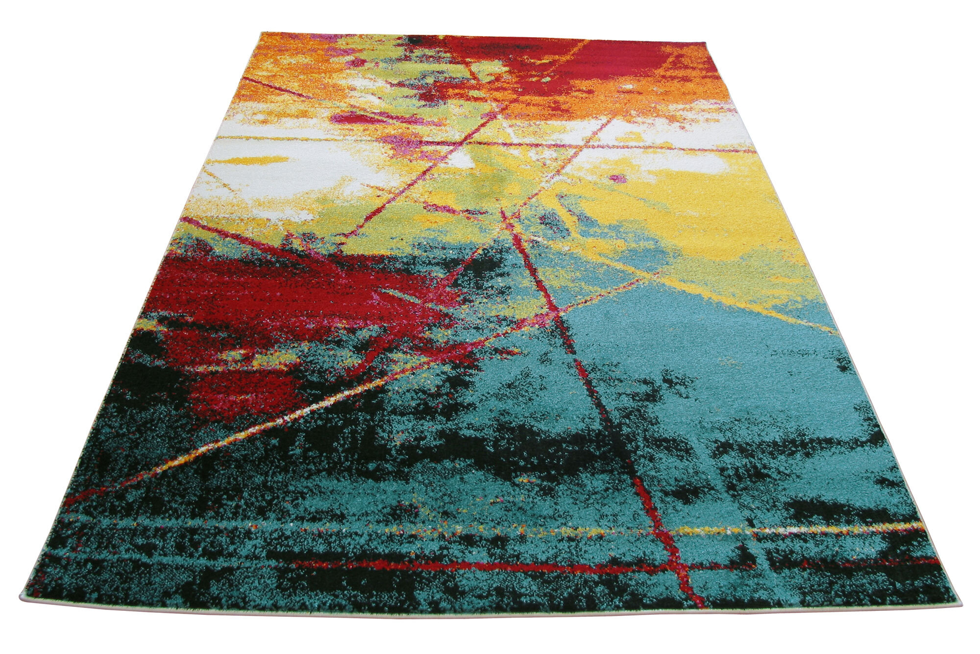 Ellen Multi Coloured Modern Rug