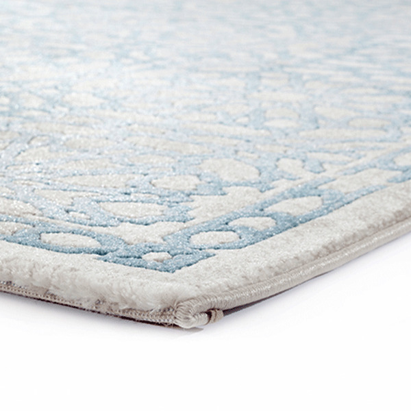 Fabian Damask Blue Rug