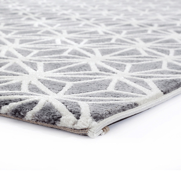 Fabian Geometric Grey Rug