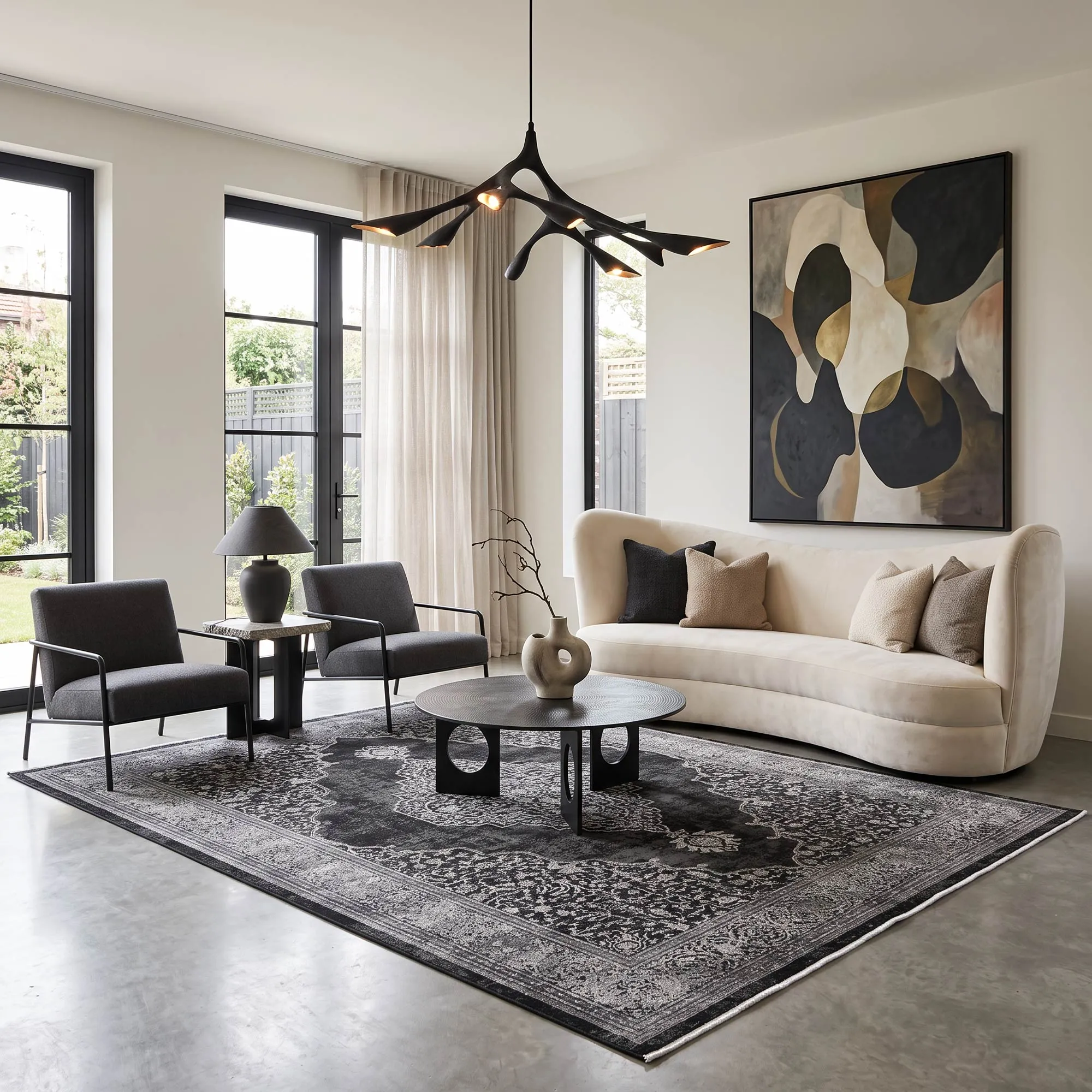 Fendi Traditional Medallion Rug