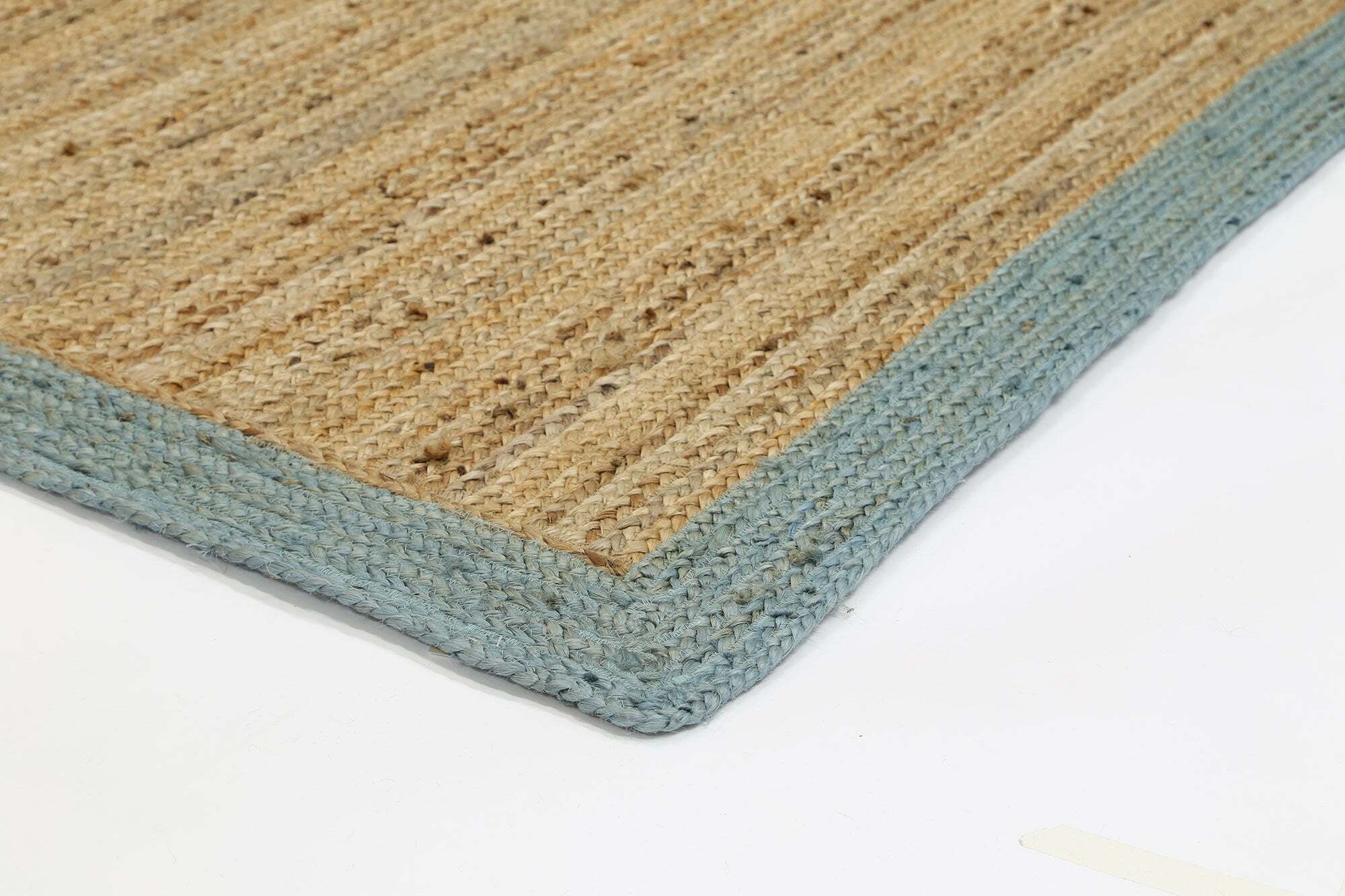 Large View Harrold Blue Border Jute Rug
