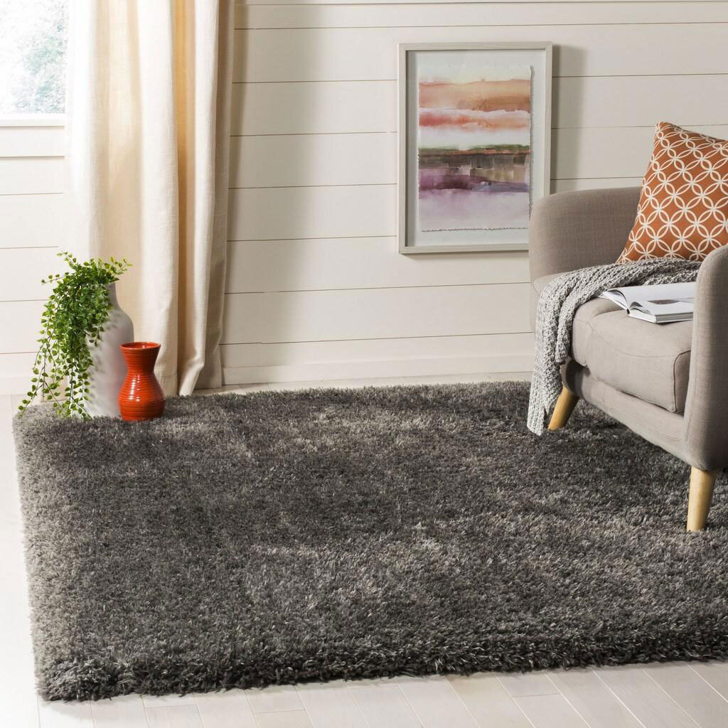 Havana Plain Grey Shaggy Rug