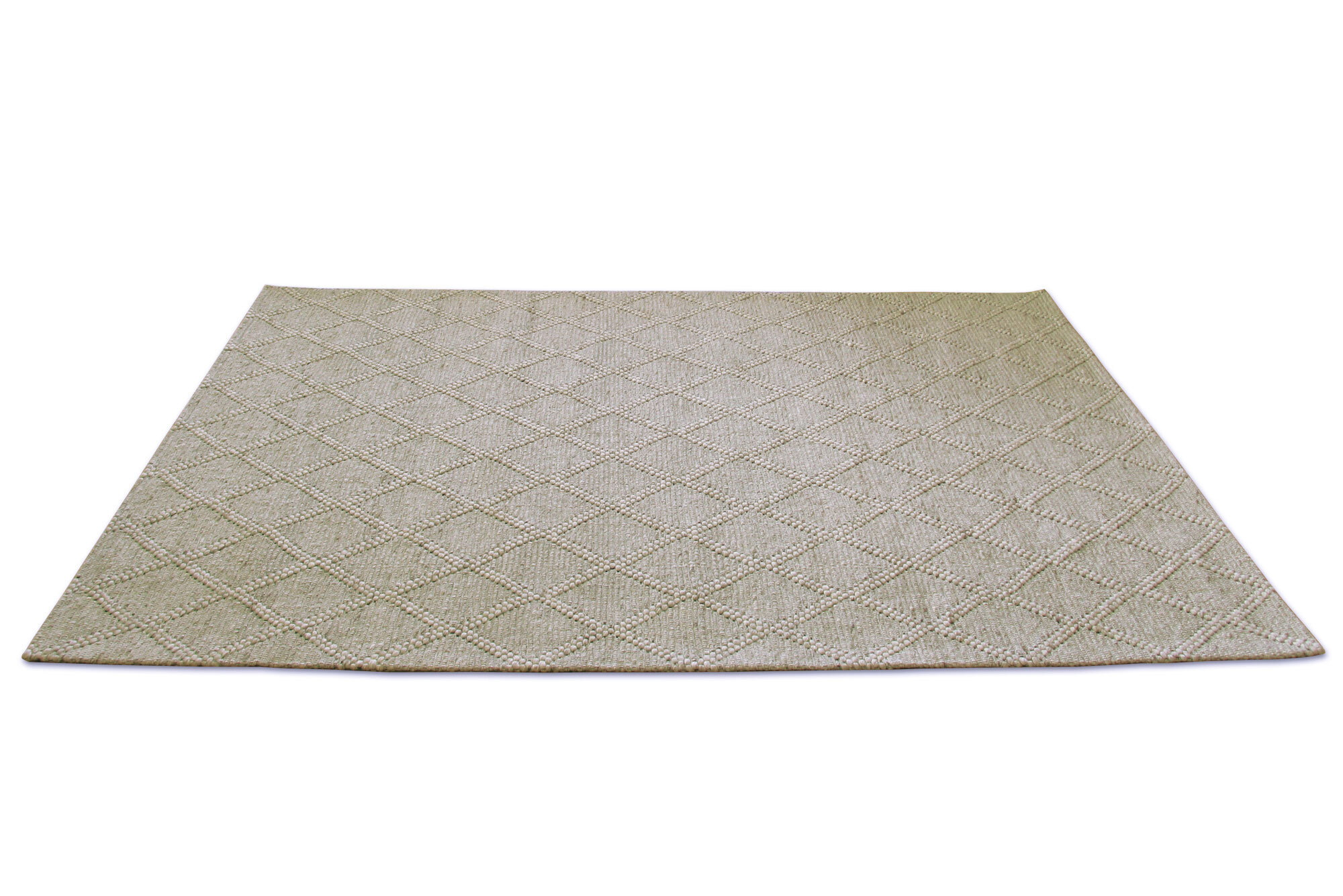 Harper Tan Diamond Wool Rug