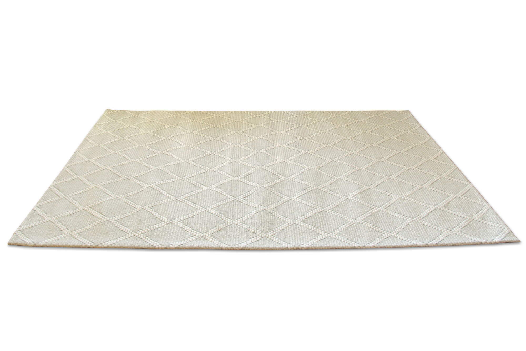 Large View Harper Diamond Pattern Wool Rug