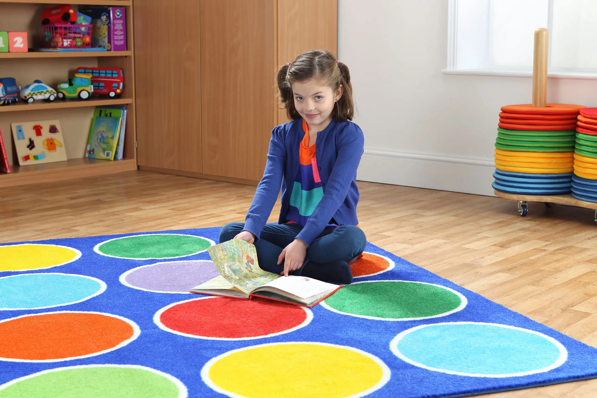 Large View Kids Square Placement Rug
