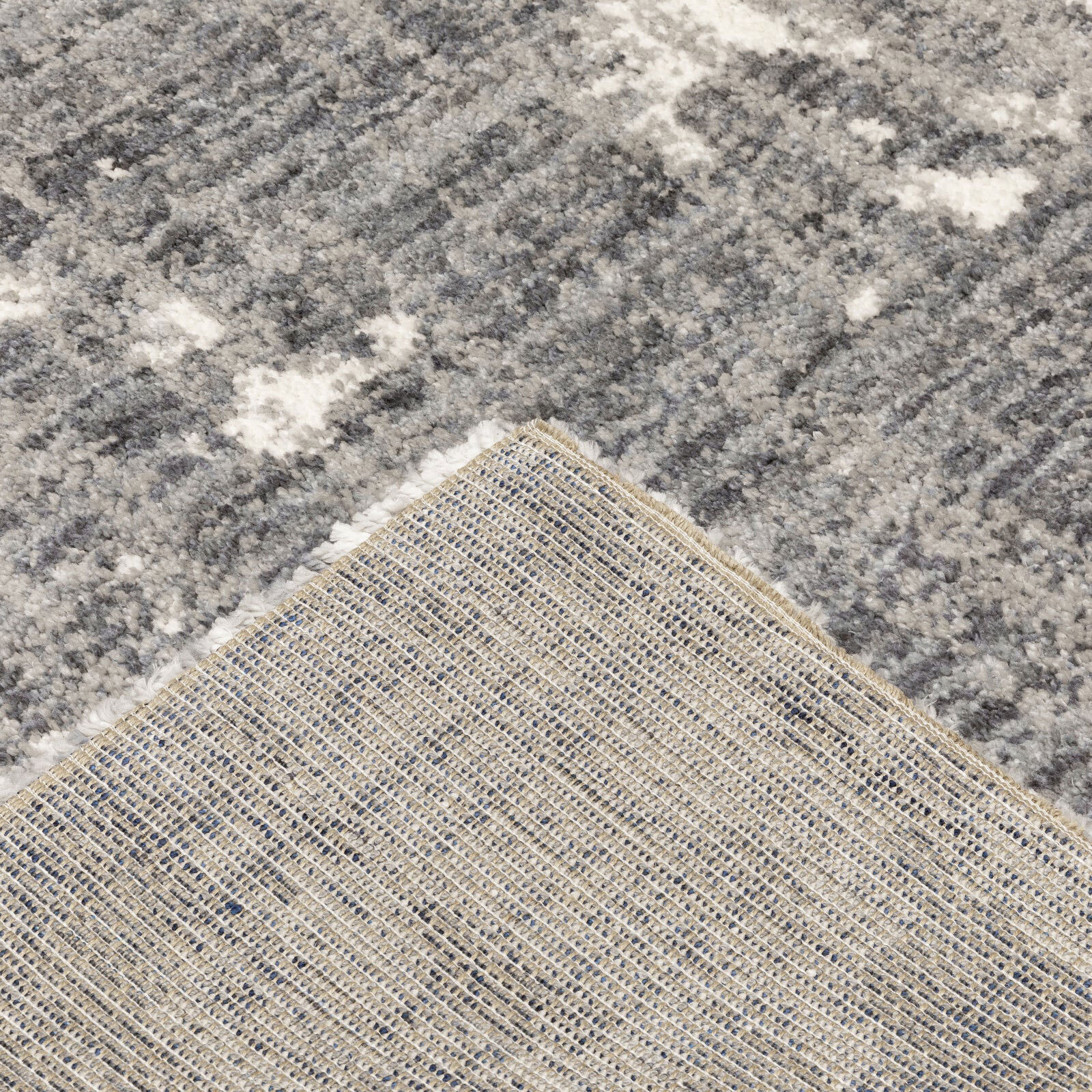 Kupa Modern Grey Shaggy Rug