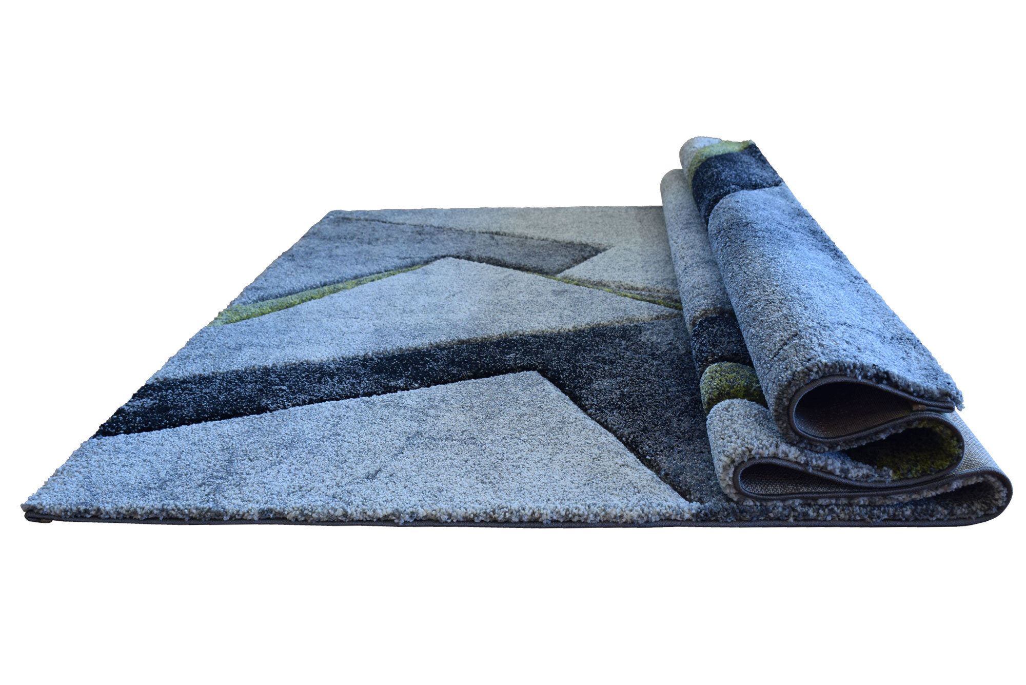 Large View Lucia Green Modern Abstract Rug