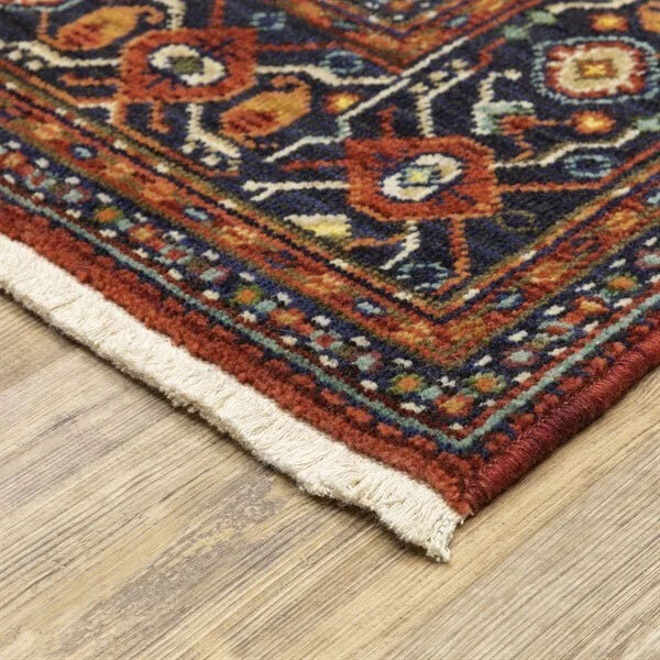 Leah Traditional Fringed Wool Rug
