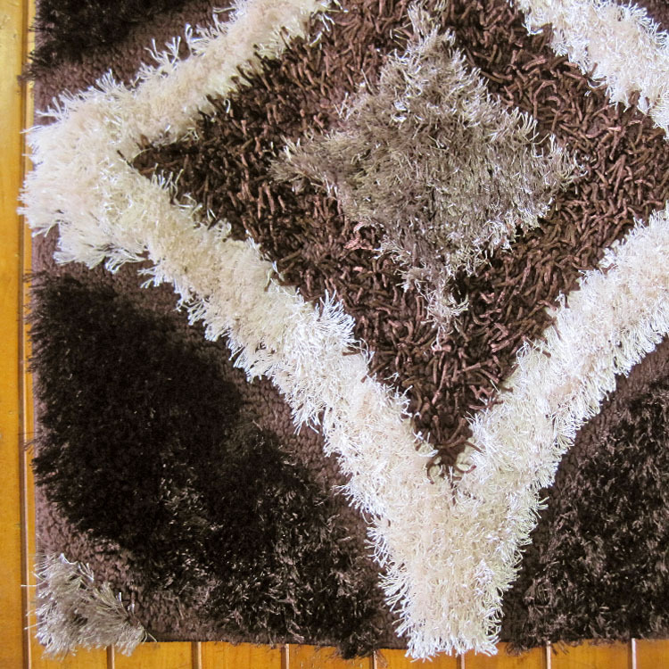 Large View Logan Modern Brown Shaggy Rug