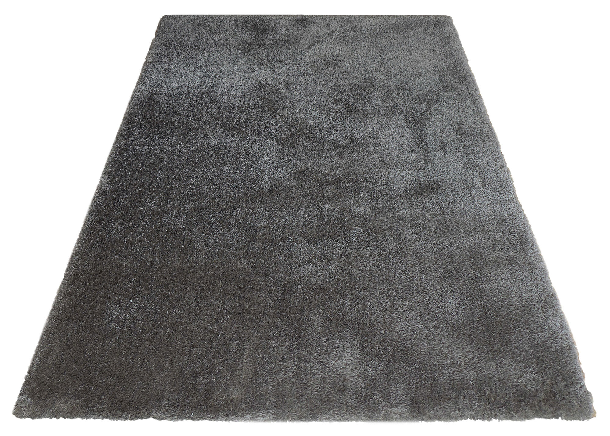 Large View Luxe Thick Plain Shaggy Rug