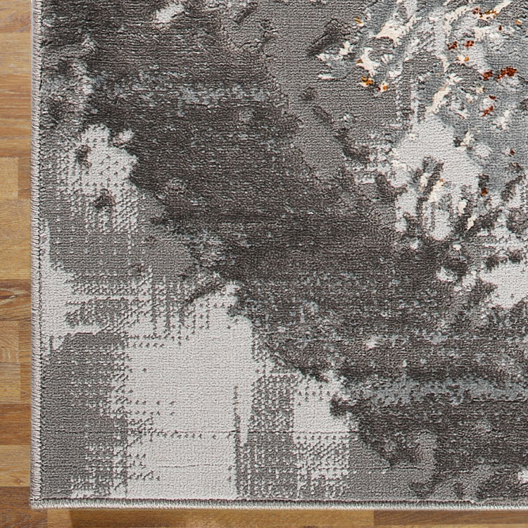 Large View Luna Grey Contemporary Rug