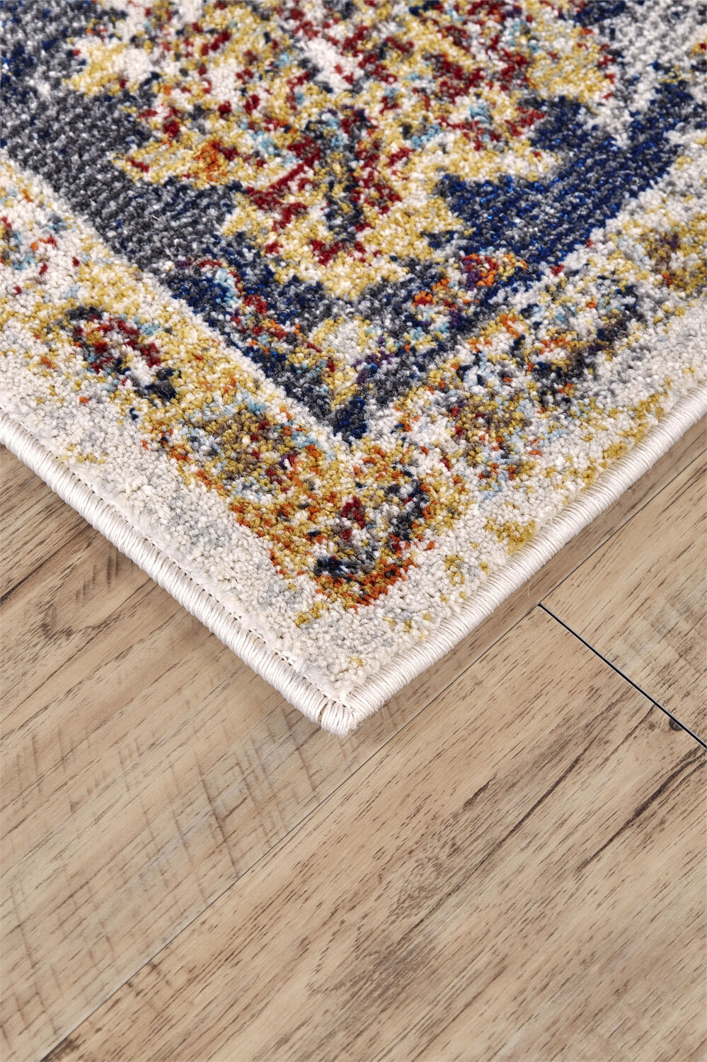 Large View Lester Classic Floral Overdyed Rug