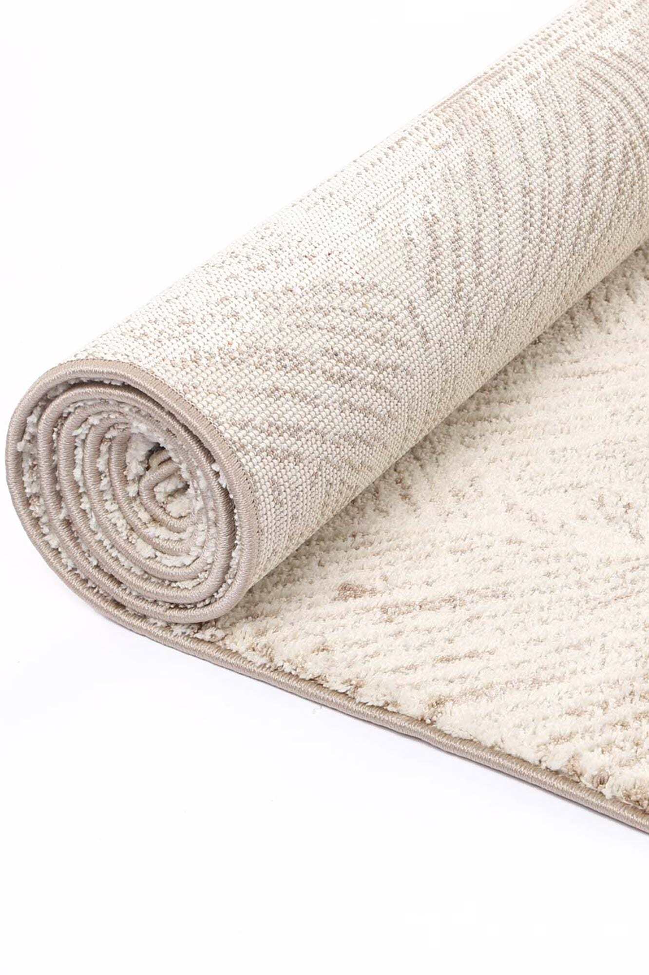 Large View Lyla Beige Circle Pattern Rug