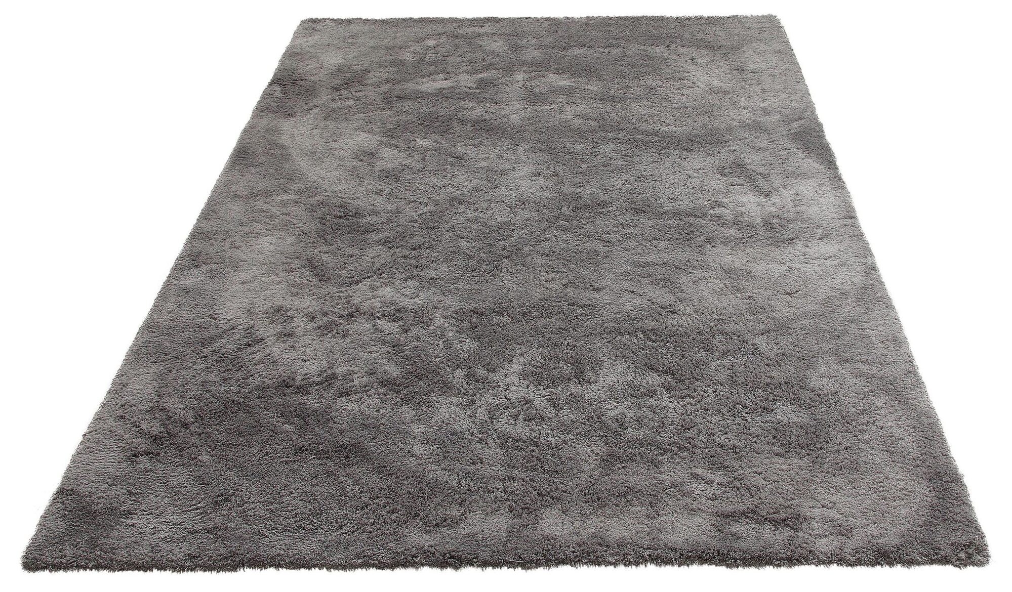 Levis Plain Grey Thick Shaggy Rug