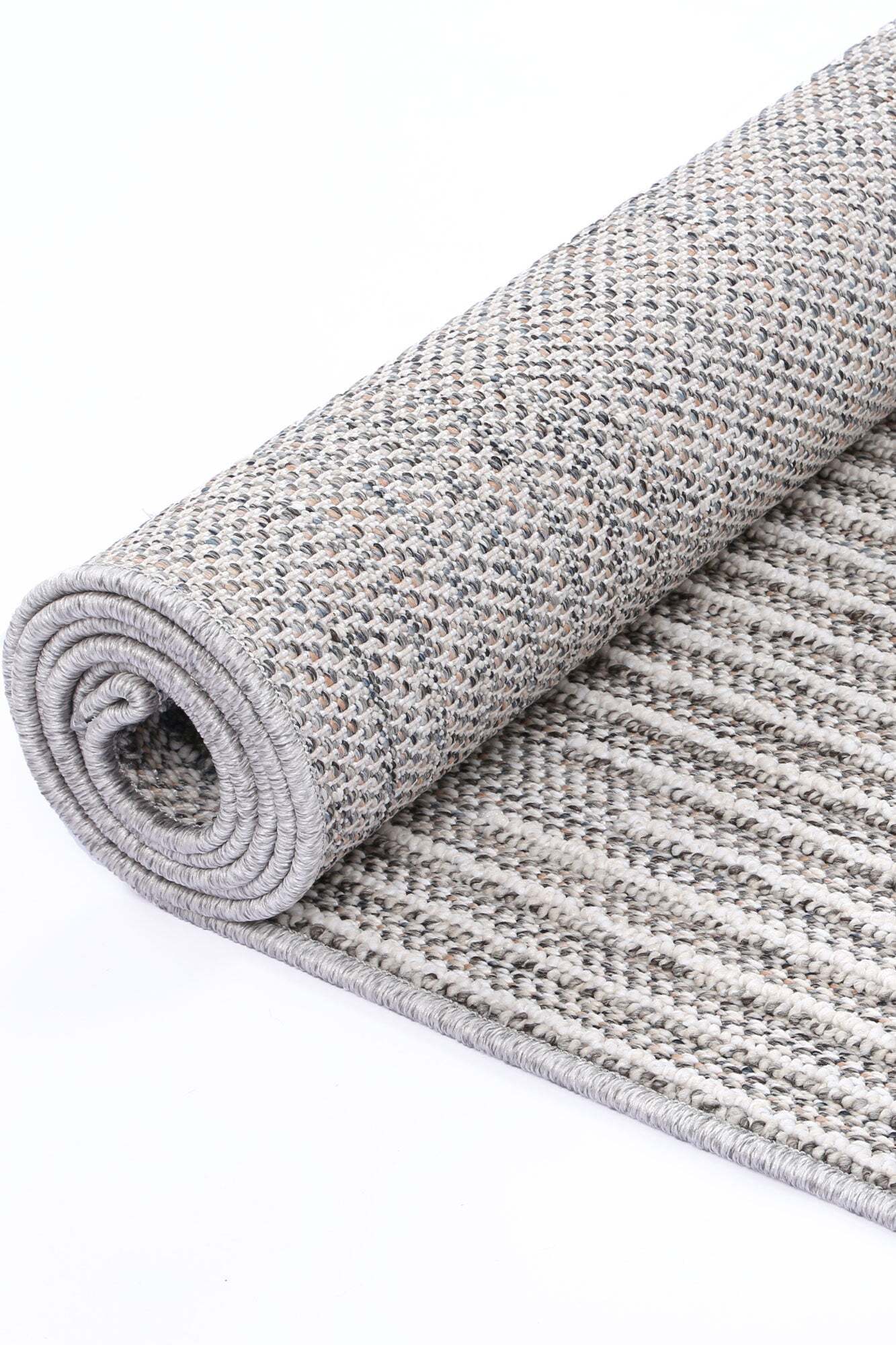 Large View Macy Grey Chevron Striped Rug