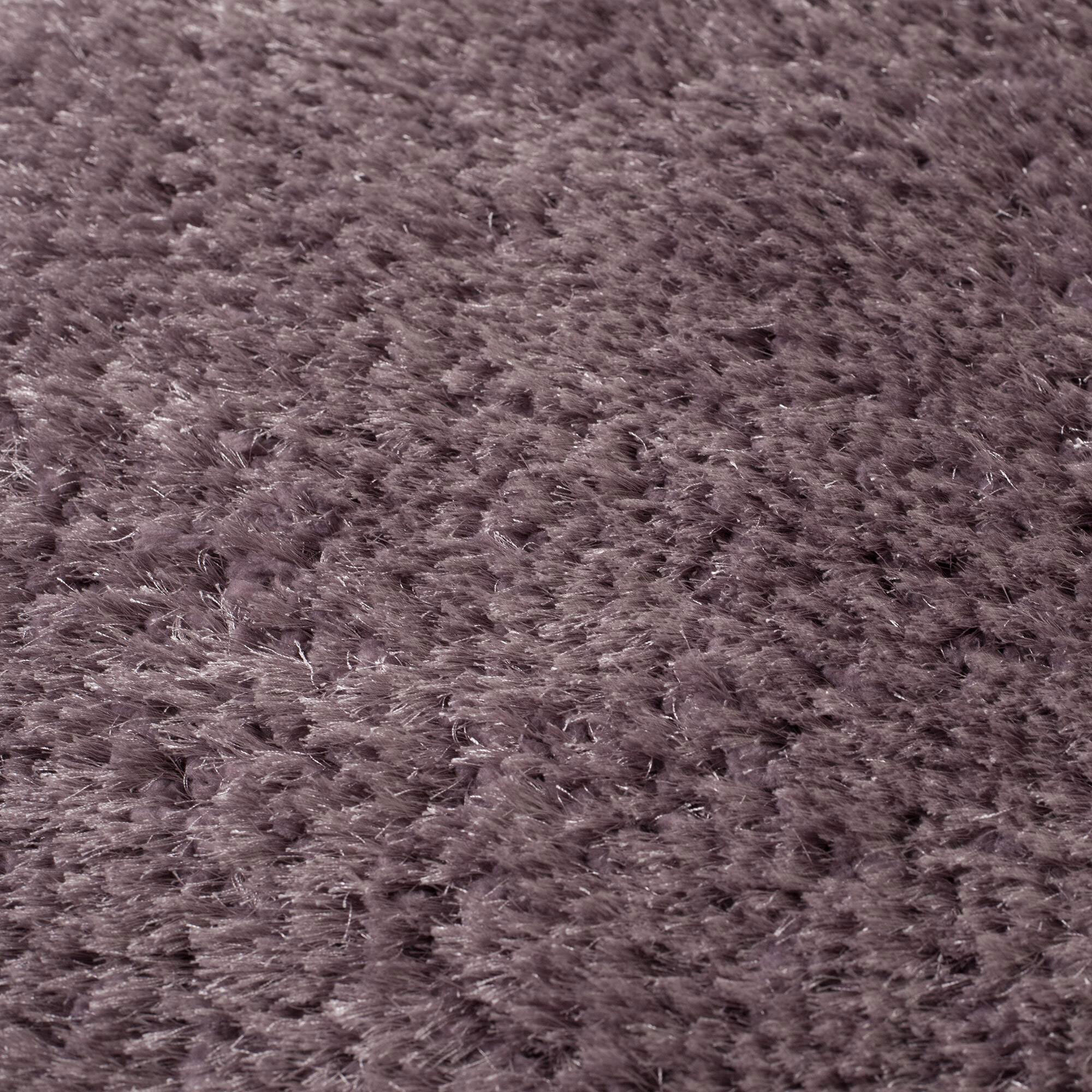 Large View Mason Lilac Shaggy Rug