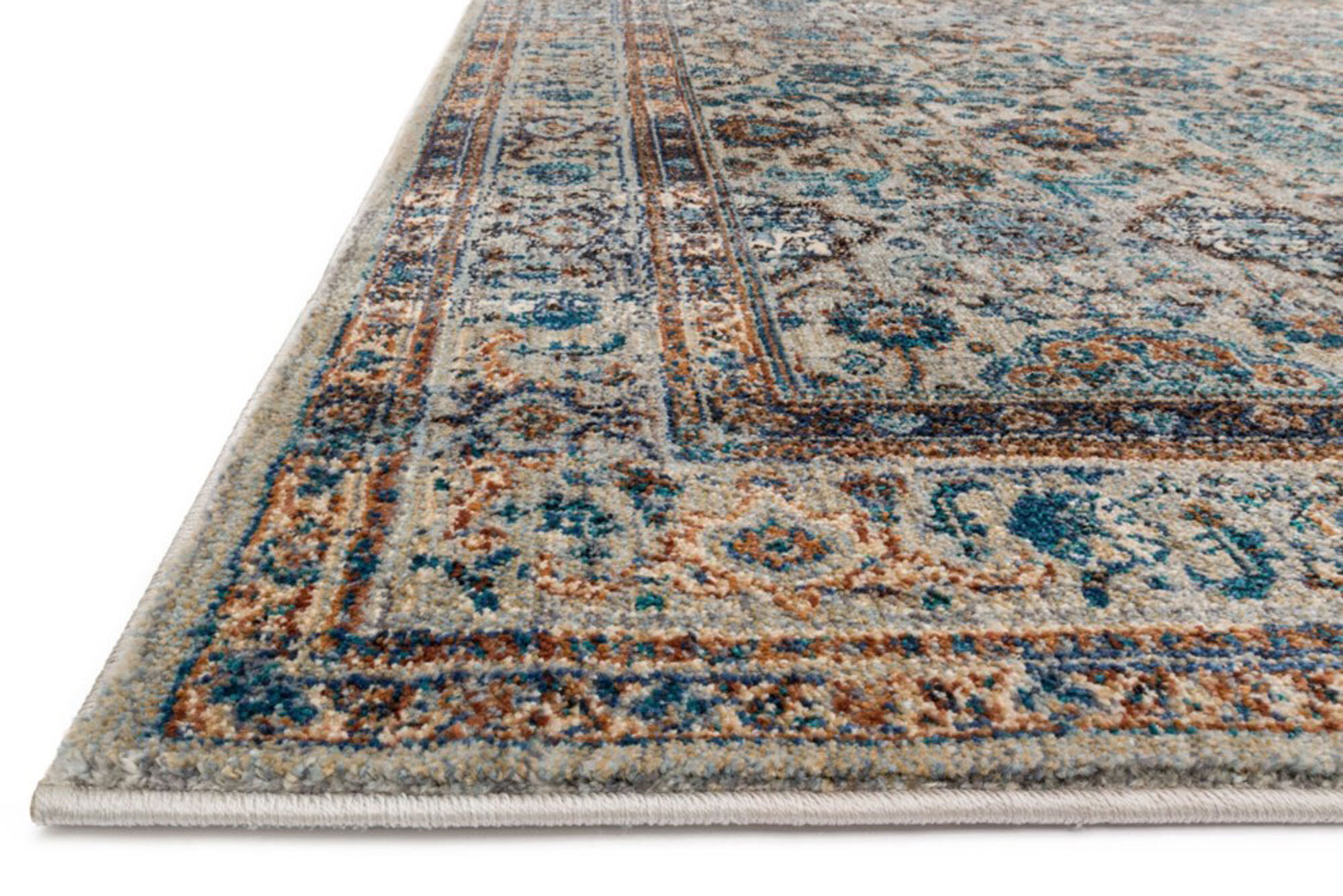 Large View Melanie Traditional Blue Rug