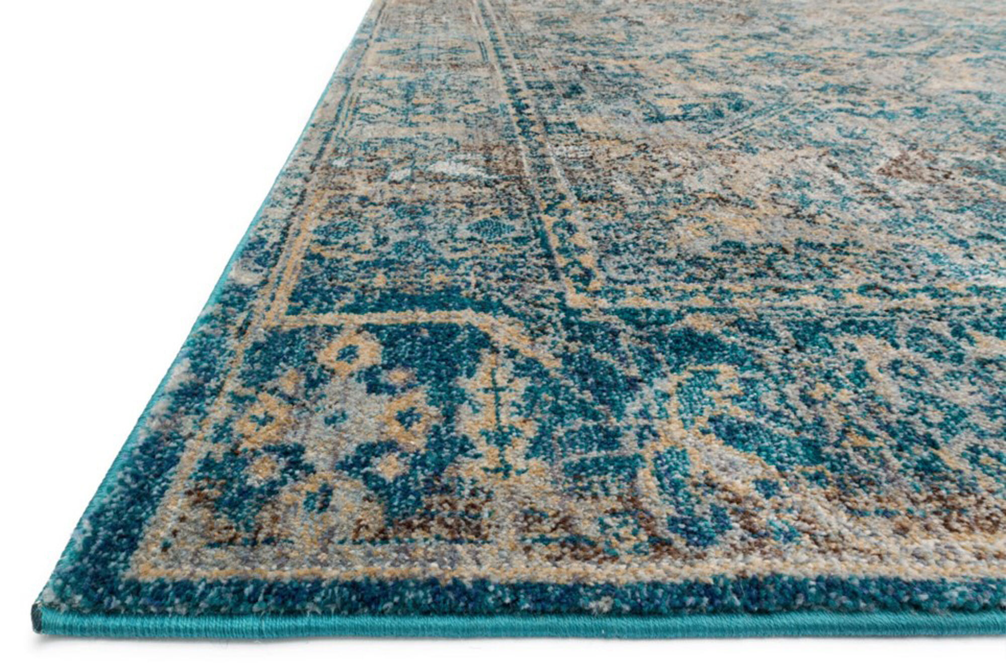 Large View Melanie Blue Traditional Rug
