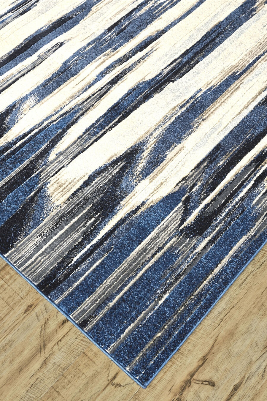 Large View Melissa Contemporary Striped Rug
