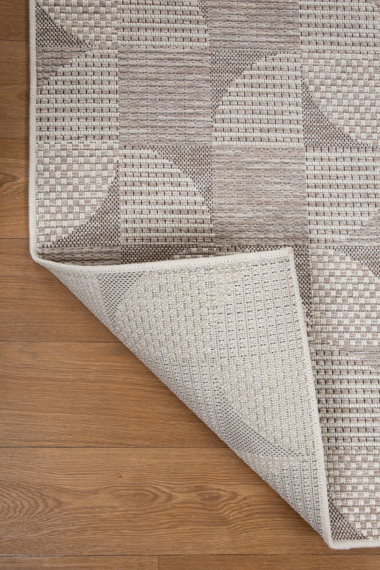 Large View Mateo Geometric Flatweave Rug