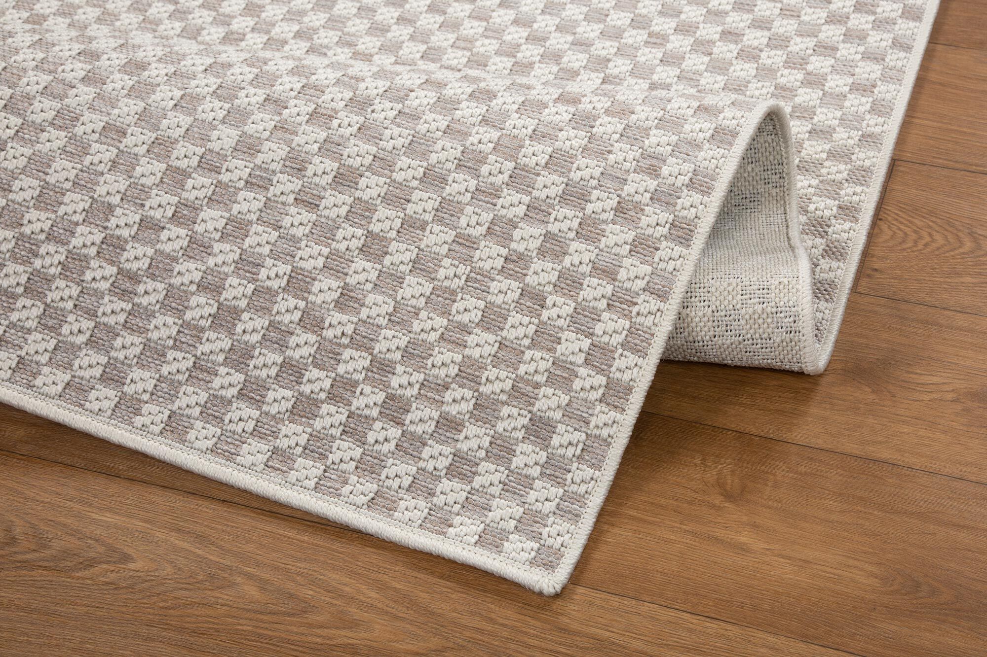 Large View Mateo Checkered Flatweave Rug