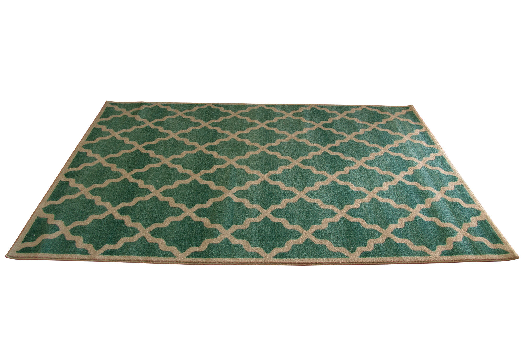 Messi Aqua Moroccan Trellis  Rug