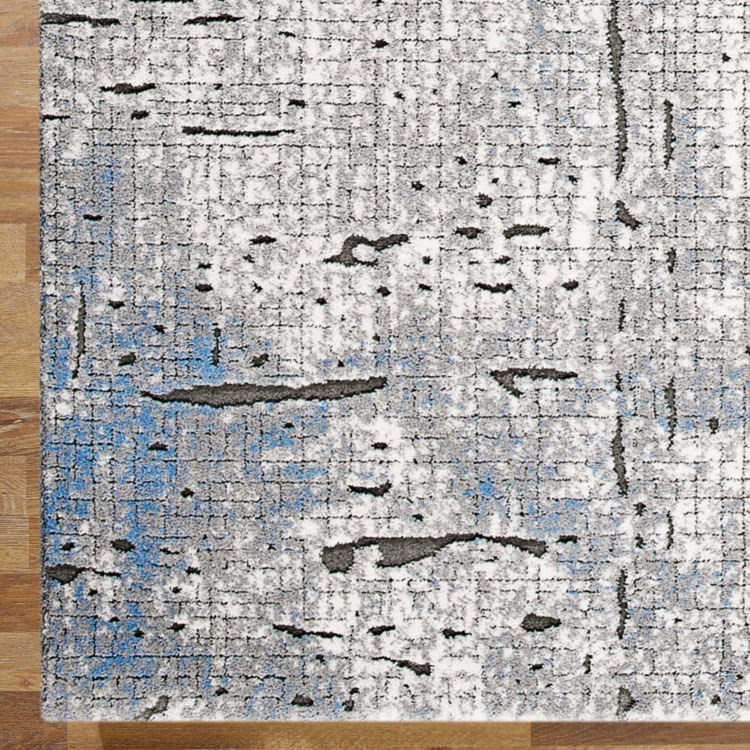 Morris Blue Contemporary Rug
