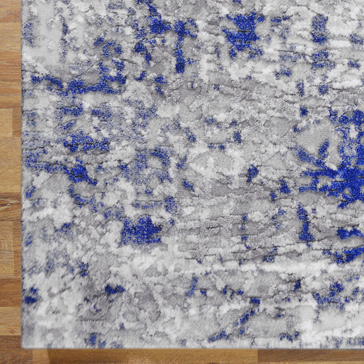 Morris Blue Contemporary Rug